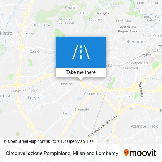 Circonvallazione Pompiniano map