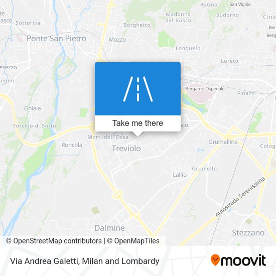 Via Andrea Galetti map