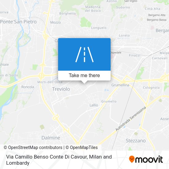 Via Camillo Benso Conte Di Cavour map