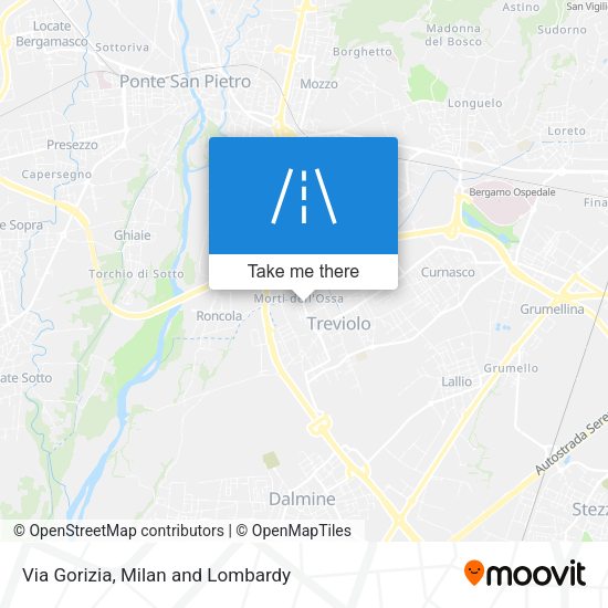 Via Gorizia map