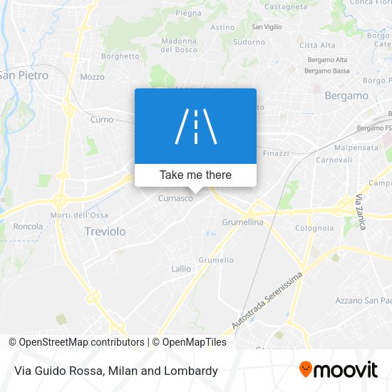 Via Guido Rossa map