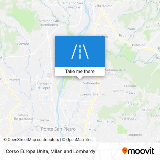 Corso Europa Unita map