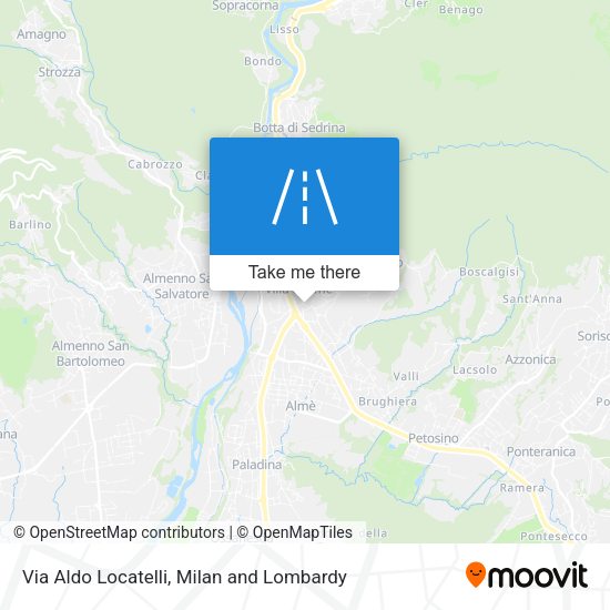 Via Aldo Locatelli map