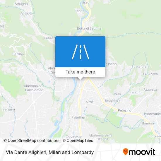 Via Dante Alighieri map