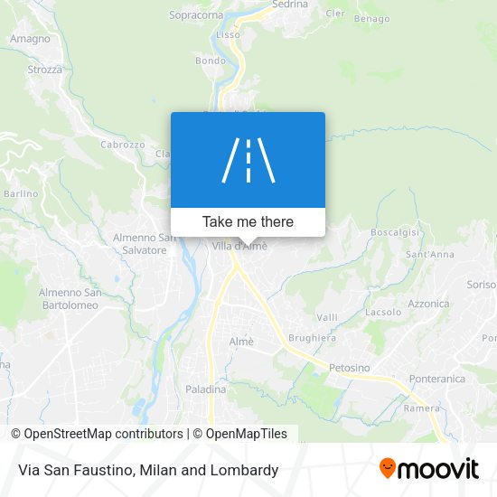 Via San Faustino map