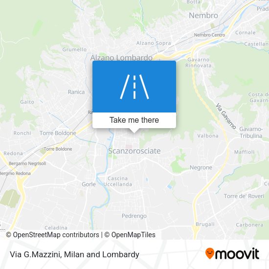 Via G.Mazzini map