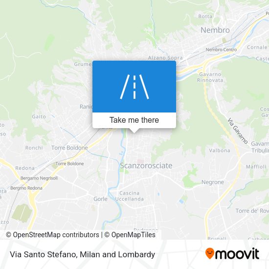 Via Santo Stefano map