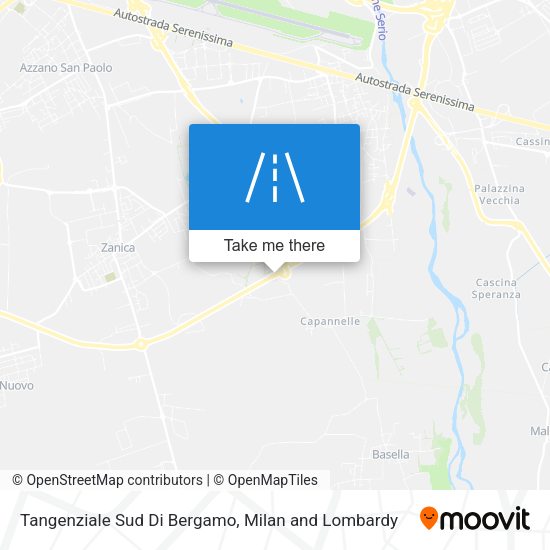 Tangenziale Sud Di Bergamo map