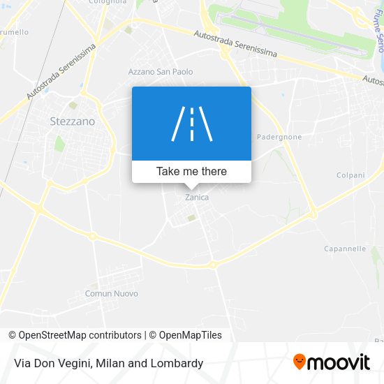 Via Don Vegini map