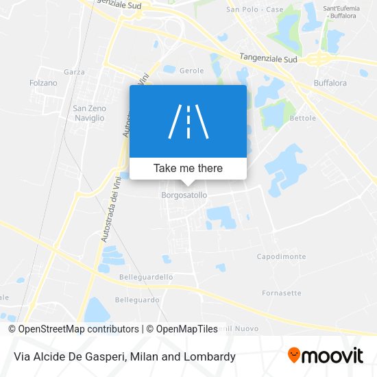 Via Alcide De Gasperi map