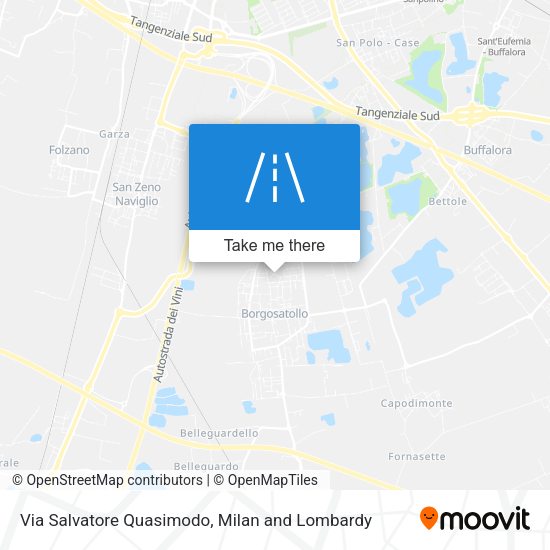 Via Salvatore Quasimodo map