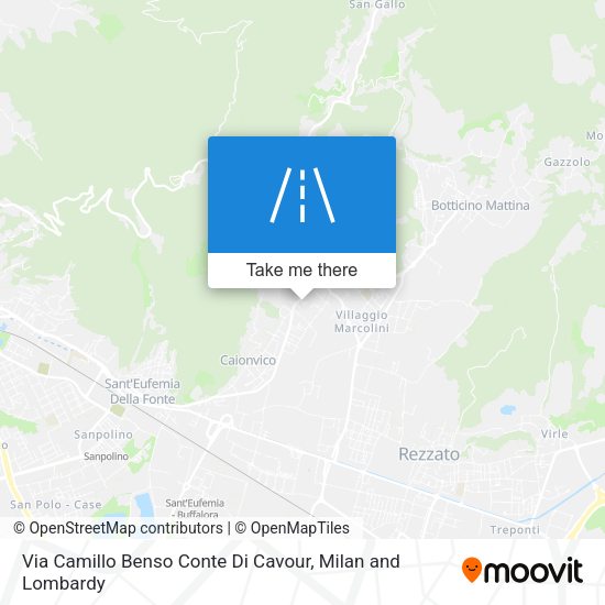 Via Camillo Benso Conte Di Cavour map