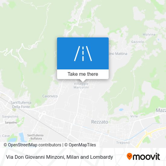 Via Don Giovanni Minzoni map