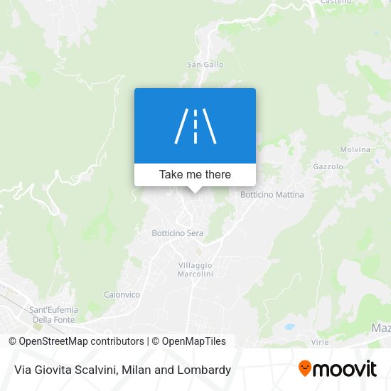 Via Giovita Scalvini map
