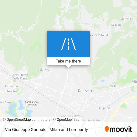 Via Giuseppe Garibaldi map