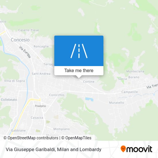 Via Giuseppe Garibaldi map