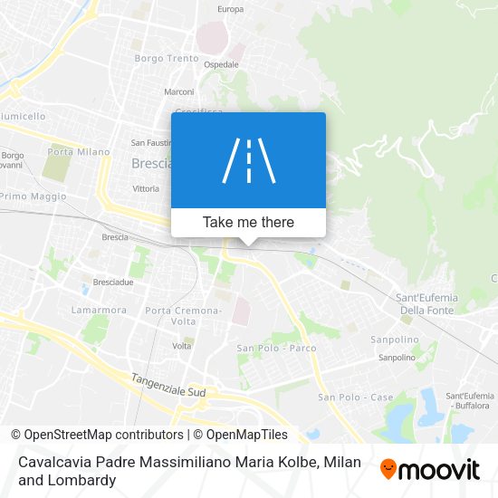 Cavalcavia Padre Massimiliano Maria Kolbe map