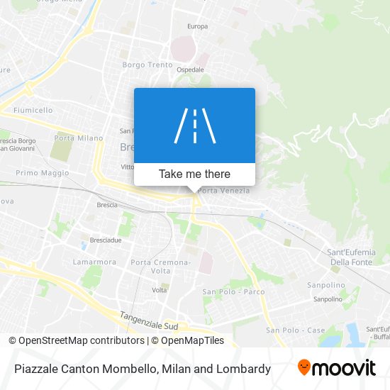 Piazzale Canton Mombello map