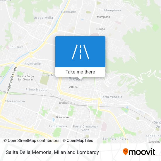 Salita Della Memoria map