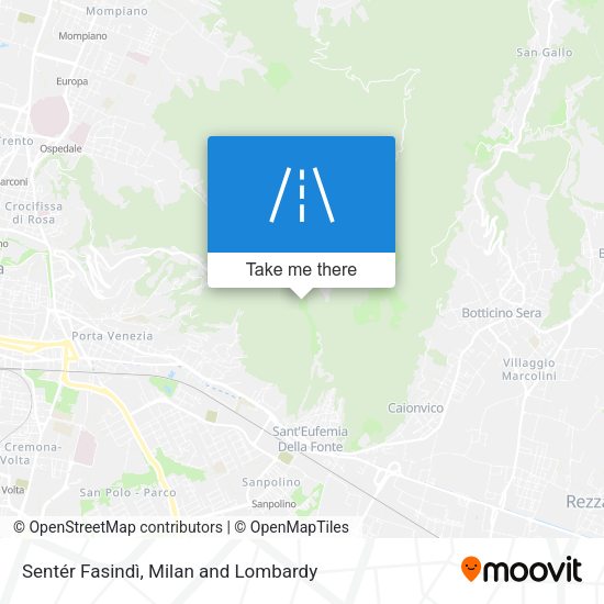 Sentér Fasindì map