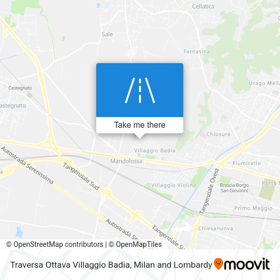 Traversa Ottava Villaggio Badia map