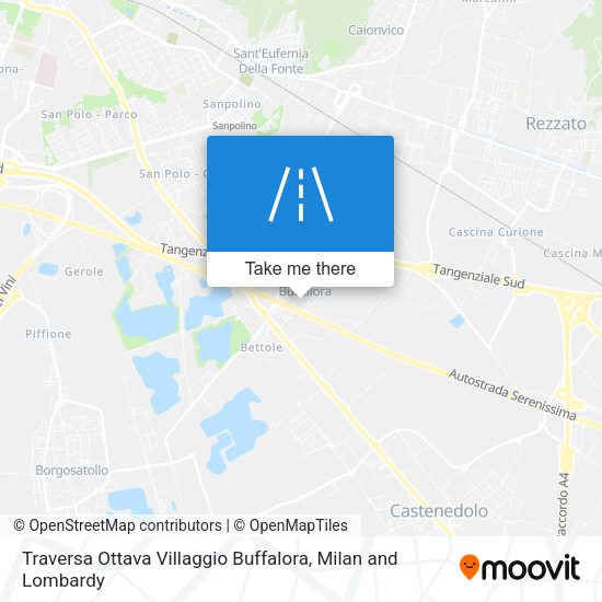 Traversa Ottava Villaggio Buffalora map