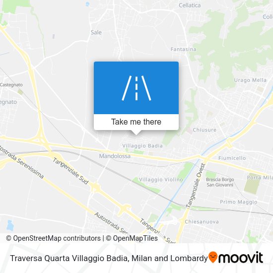 Traversa Quarta Villaggio Badia map