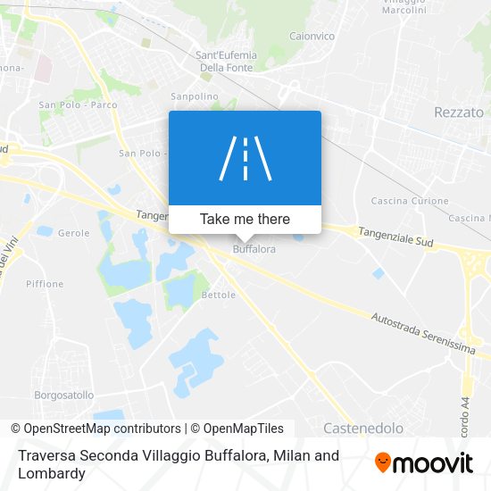 Traversa Seconda Villaggio Buffalora map