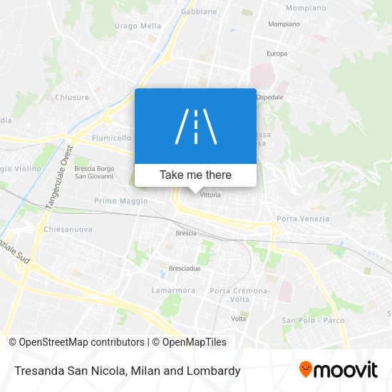 Tresanda San Nicola map