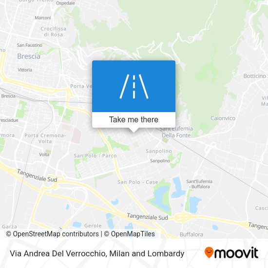 Via Andrea Del Verrocchio map