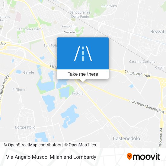 Via Angelo Musco map