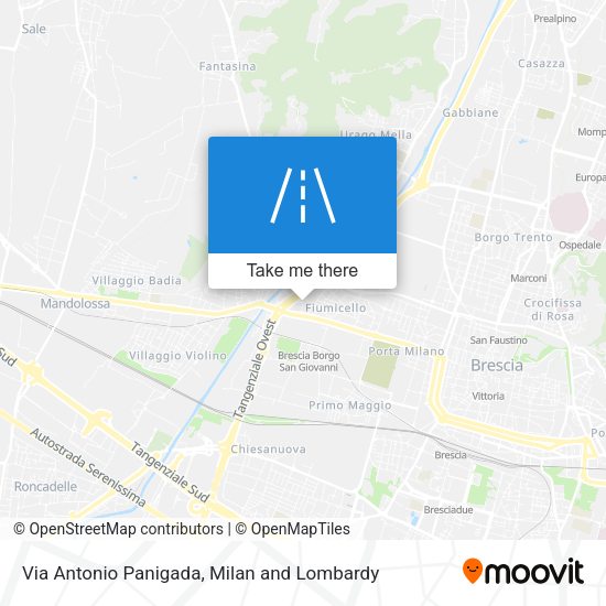 Via Antonio Panigada map