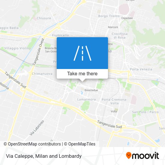 Via Caleppe map