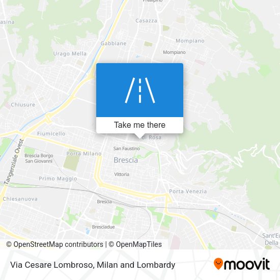 Via Cesare Lombroso map