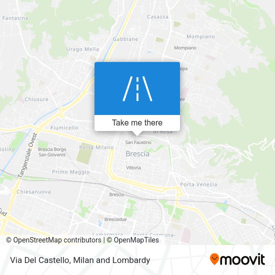 Via Del Castello map