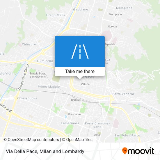 Via Della Pace map