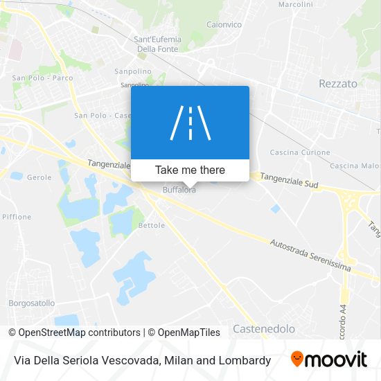 Via Della Seriola Vescovada map