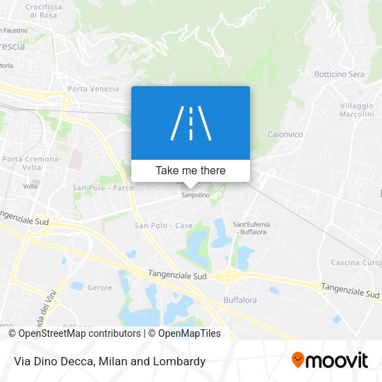 Via Dino Decca map