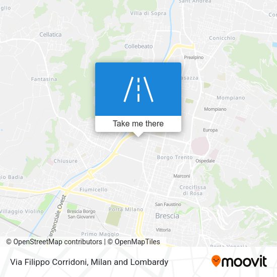 Via Filippo Corridoni map