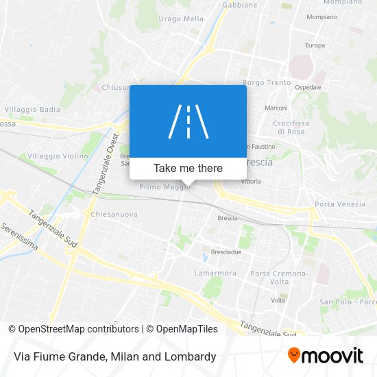 Via Fiume Grande map