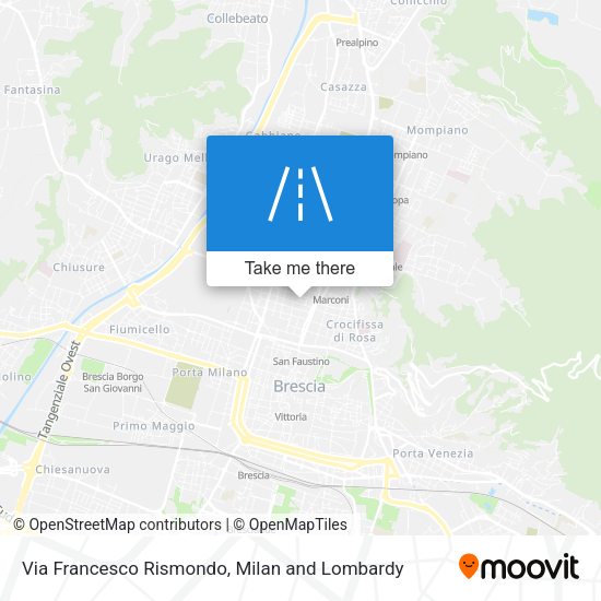Via Francesco Rismondo map