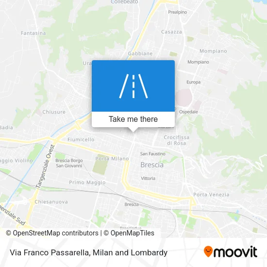 Via Franco Passarella map