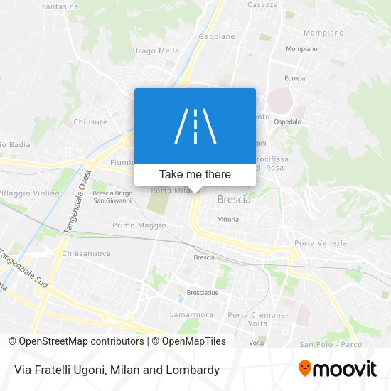 Via Fratelli Ugoni map