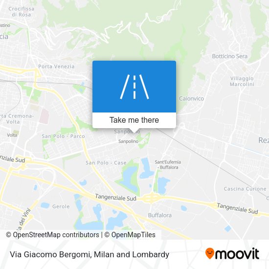 Via Giacomo Bergomi map