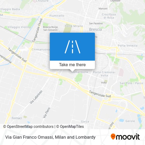 Via Gian Franco Omassi map