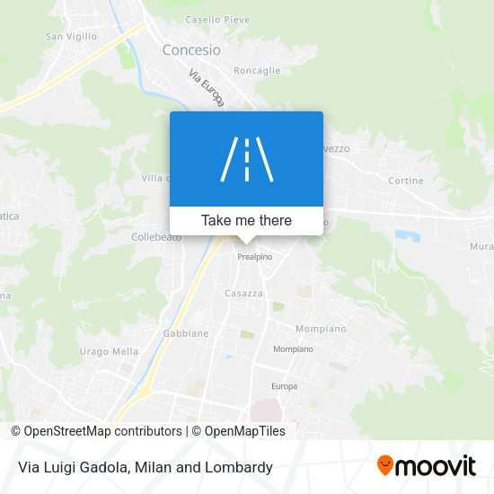 Via Luigi Gadola map
