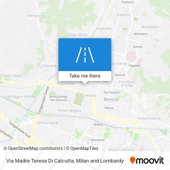 Via Madre Teresa Di Calcutta map
