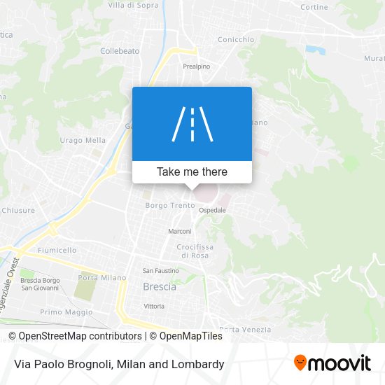 Via Paolo Brognoli map