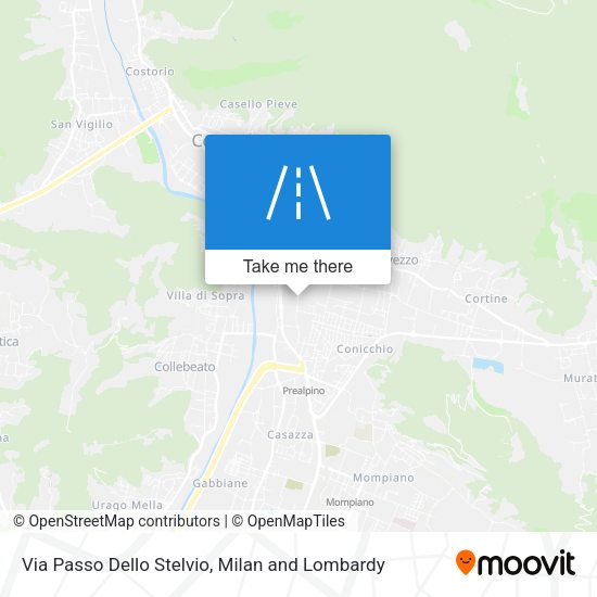 Via Passo Dello Stelvio map