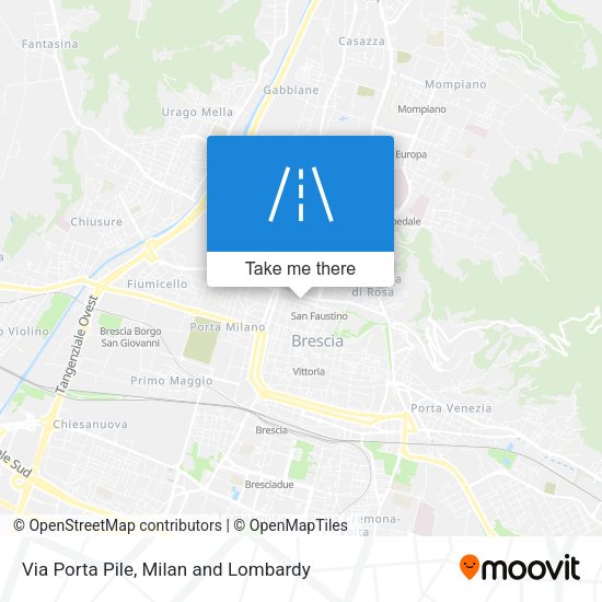 Via Porta Pile map